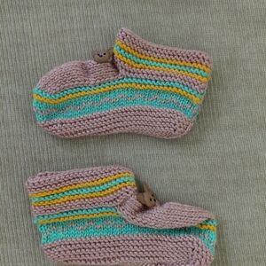 Cozy Knit Kids Slippers - Multicolor